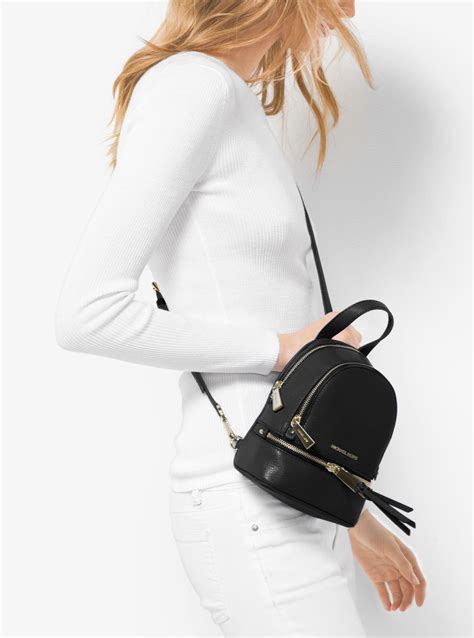 michael kors mini backpack rhea|mk rhea mini backpack.